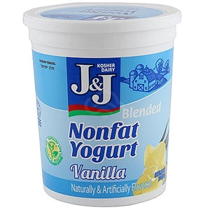 Non Fat Vanilla Yogurt J&J 32oz
