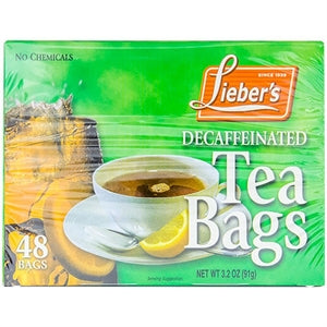 Tea Bags Decaf Lieber's 48Pk