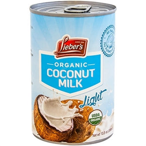 Coconut Milk Light Lieber's 13.5oz