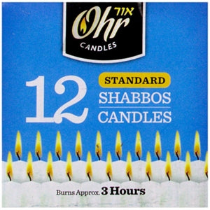 Shabbat Candles 3hr Ohr 12pk