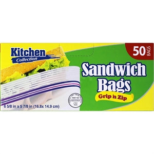 Sandwich Bags Zip K.C 50pk