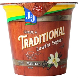 Yogurt Trad' Vanilla J&J 6oz