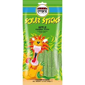 Sour Sticks Apple Paskesz 3.5oz