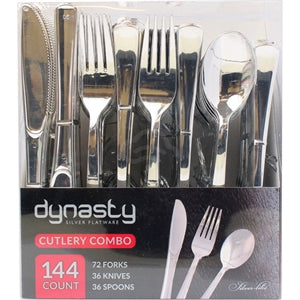 Cutlery Combo Silver 144pk