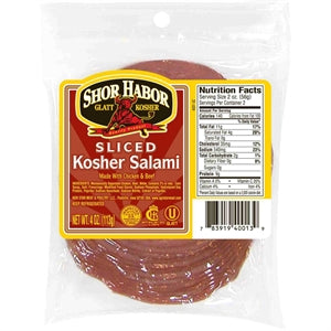 Sliced Salami Aaron's 4oz