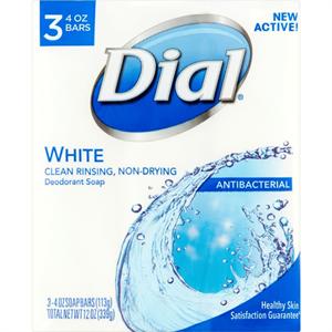 Bar Soap White Dial 3pk