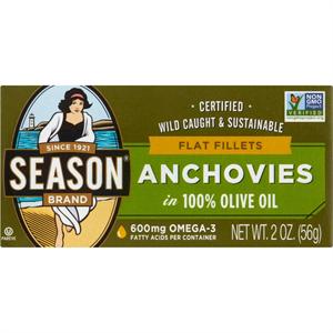 Flat Fillets Of Anchovies 2oz
