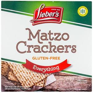 Matzo Crackers Everything Lieber's 10.5oz