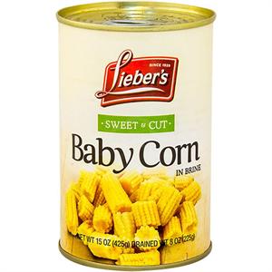 Baby Corn Cut Lieber's 15oz