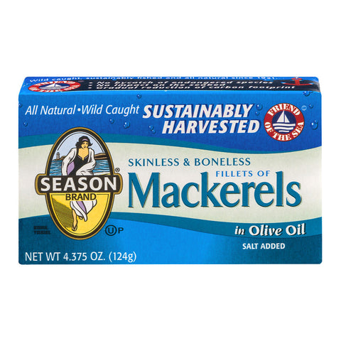 Mackerel In Oil Season 4.375oz