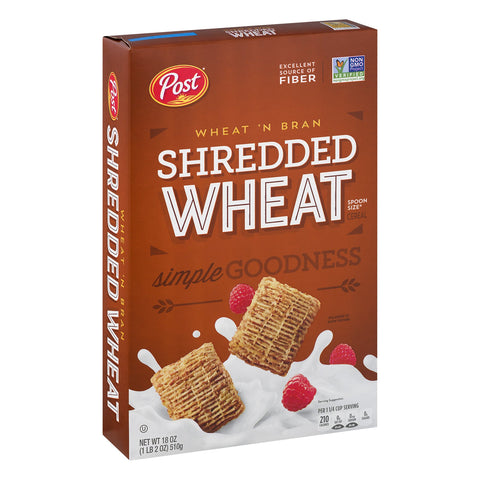Shredded Wheat Wheat N Bran Post 18oz