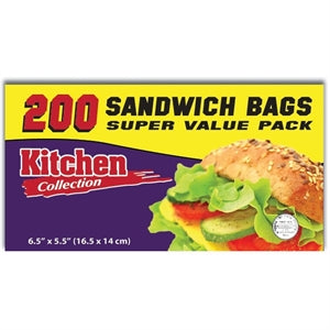 Sandwich Bags K.C 200pk