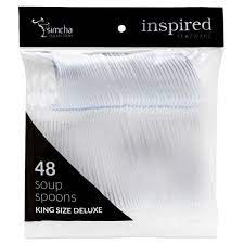 Soup Spoons Clear S.C 48pk