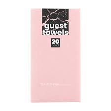 Towels Pink Airlaid Guest 20pk