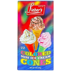 Ice Cream Cones Mini Colored