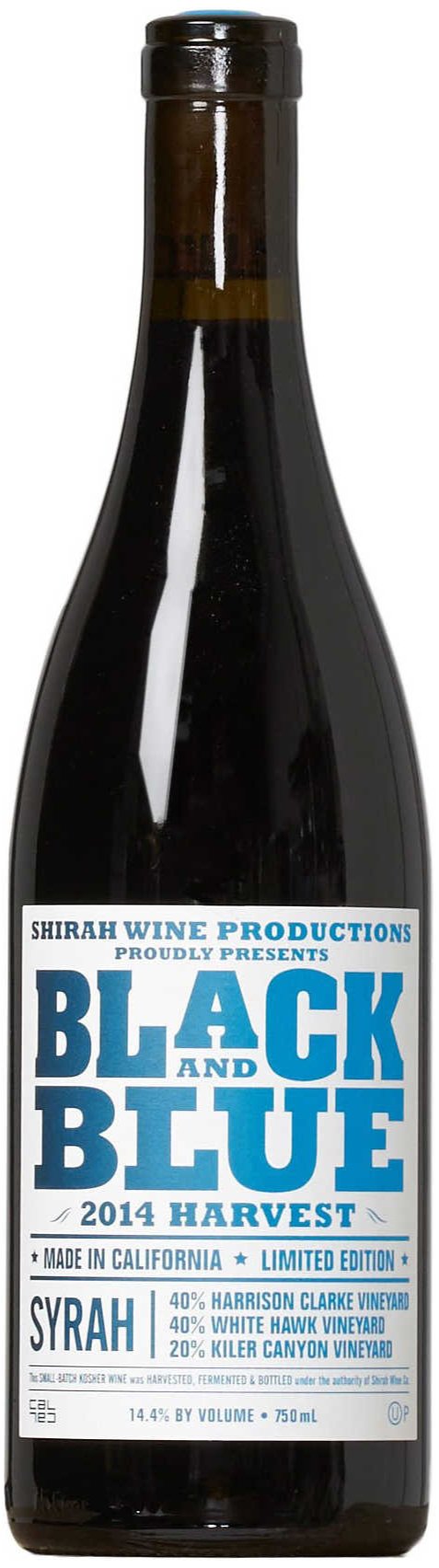 Shirah Black and Blue Syrah 750ml